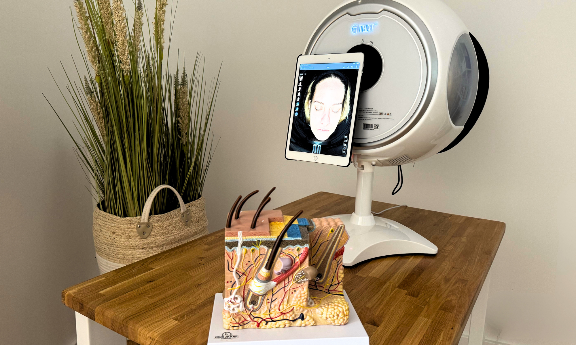 Hautanalyse Gerät aus der Beauty Bar Winterhude